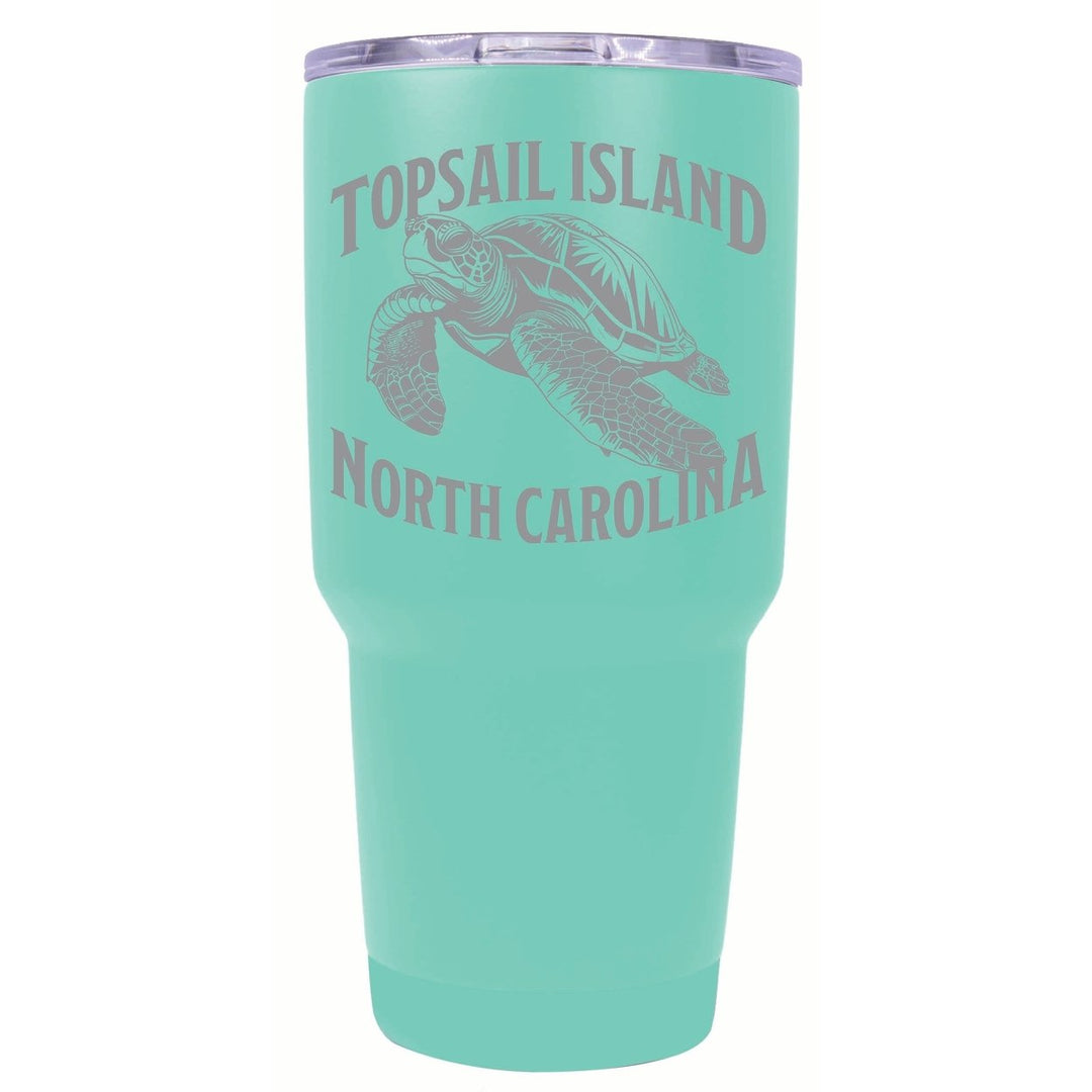 Topsail Island North Carolina Souvenir 24 oz Engraved Insulated Stainless Steel Tumbler Image 1