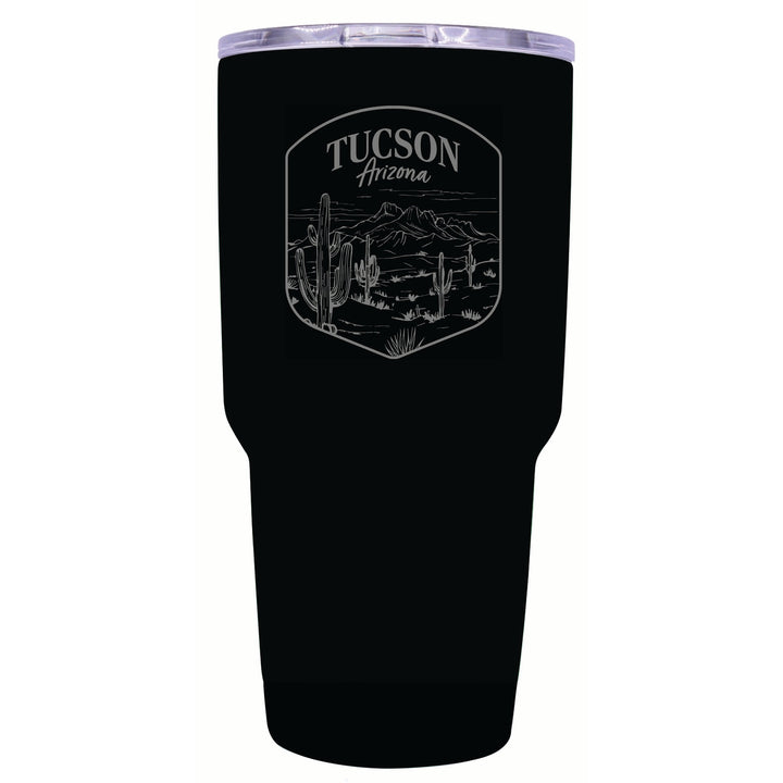 Tucson Arizona Souvenir 24 oz Engraved Insulated Stainless Steel Tumbler Image 1