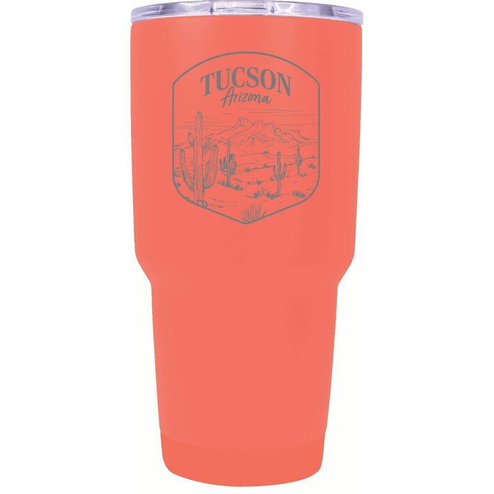 Tucson Arizona Souvenir 24 oz Engraved Insulated Stainless Steel Tumbler Image 2