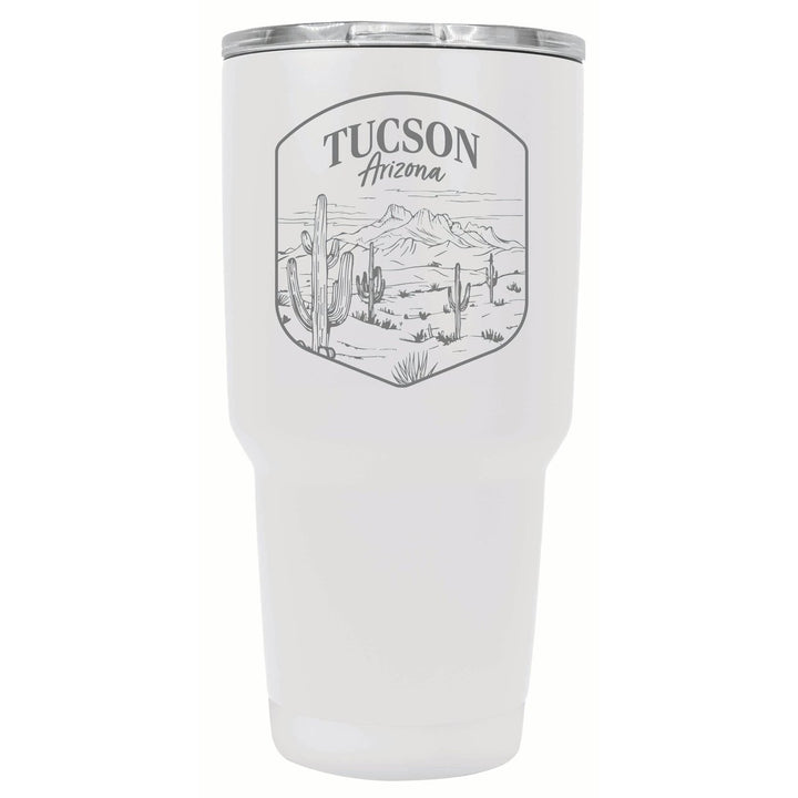 Tucson Arizona Souvenir 24 oz Engraved Insulated Stainless Steel Tumbler Image 1