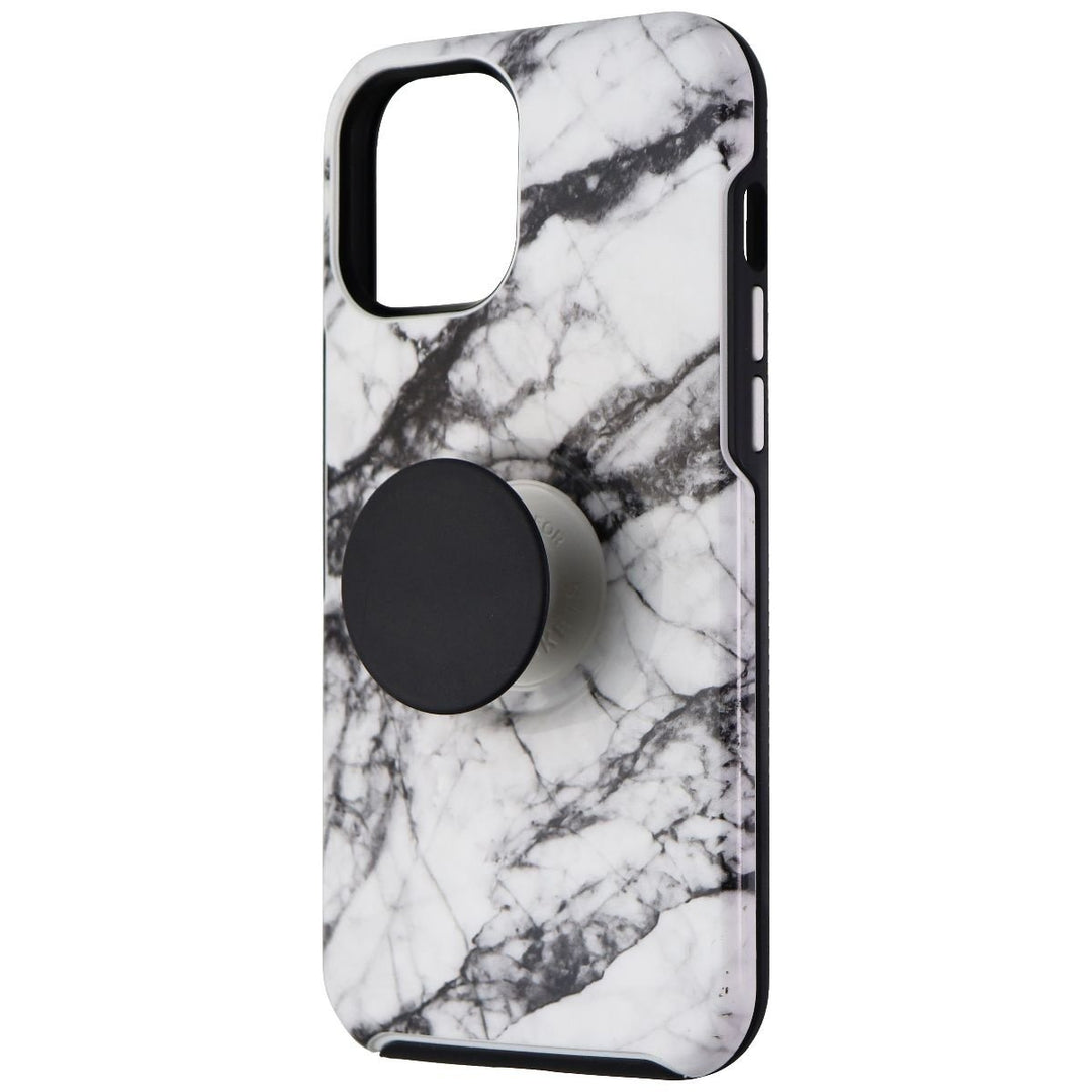 OtterBox Otter + Pop Symmetry Case for Apple iPhone 12 Pro Max - White Marble Image 1