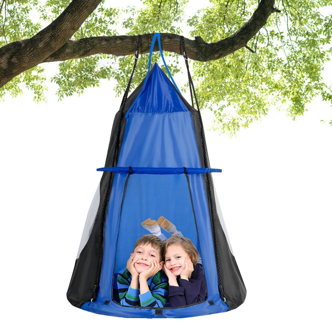 40 Kids Hanging Chair Swing Tent Set Hammock Nest Pod Seat Image 4