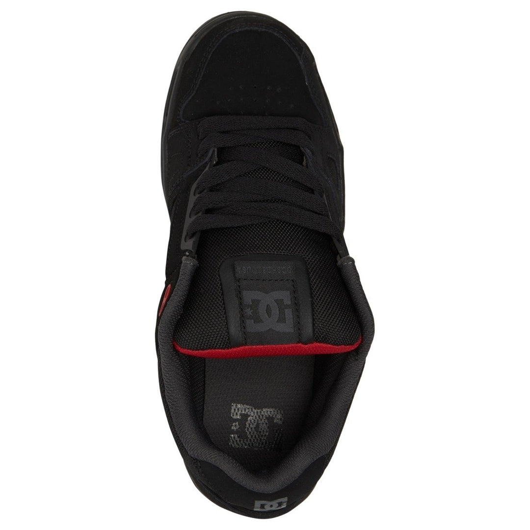 DC Shoes Mens Stag Shoes Black/Grey/Red - 320188-BYR Medium BLACK/GREY/RED Image 4