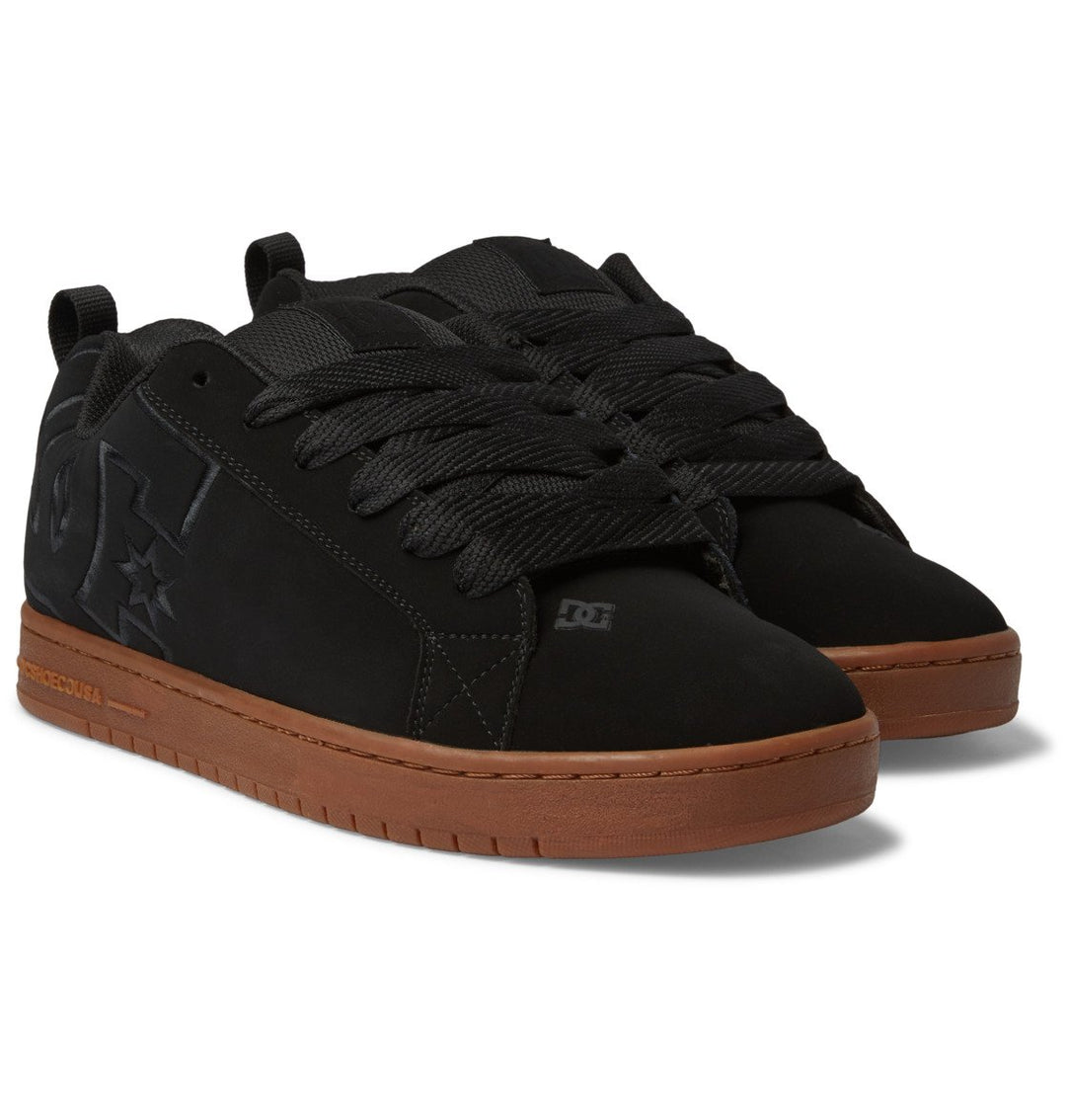 DC Shoes Mens Court Graffik Shoes Black/Gum - 300529-BGM BLACK/GUM Image 2