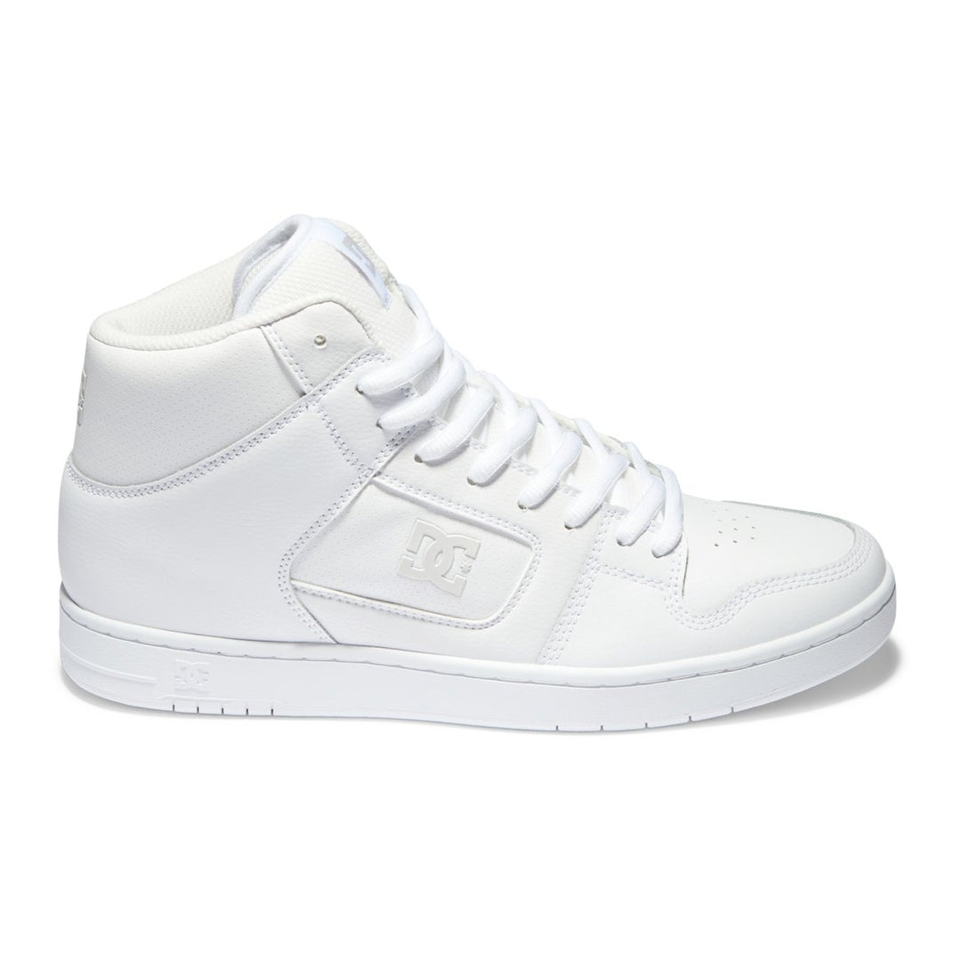 DC Shoes Mens Manteca 4 HI Shoes White/White/Battleship - ADYS100743-HHB WHITE/WHITE/BATTLESHIP Image 1