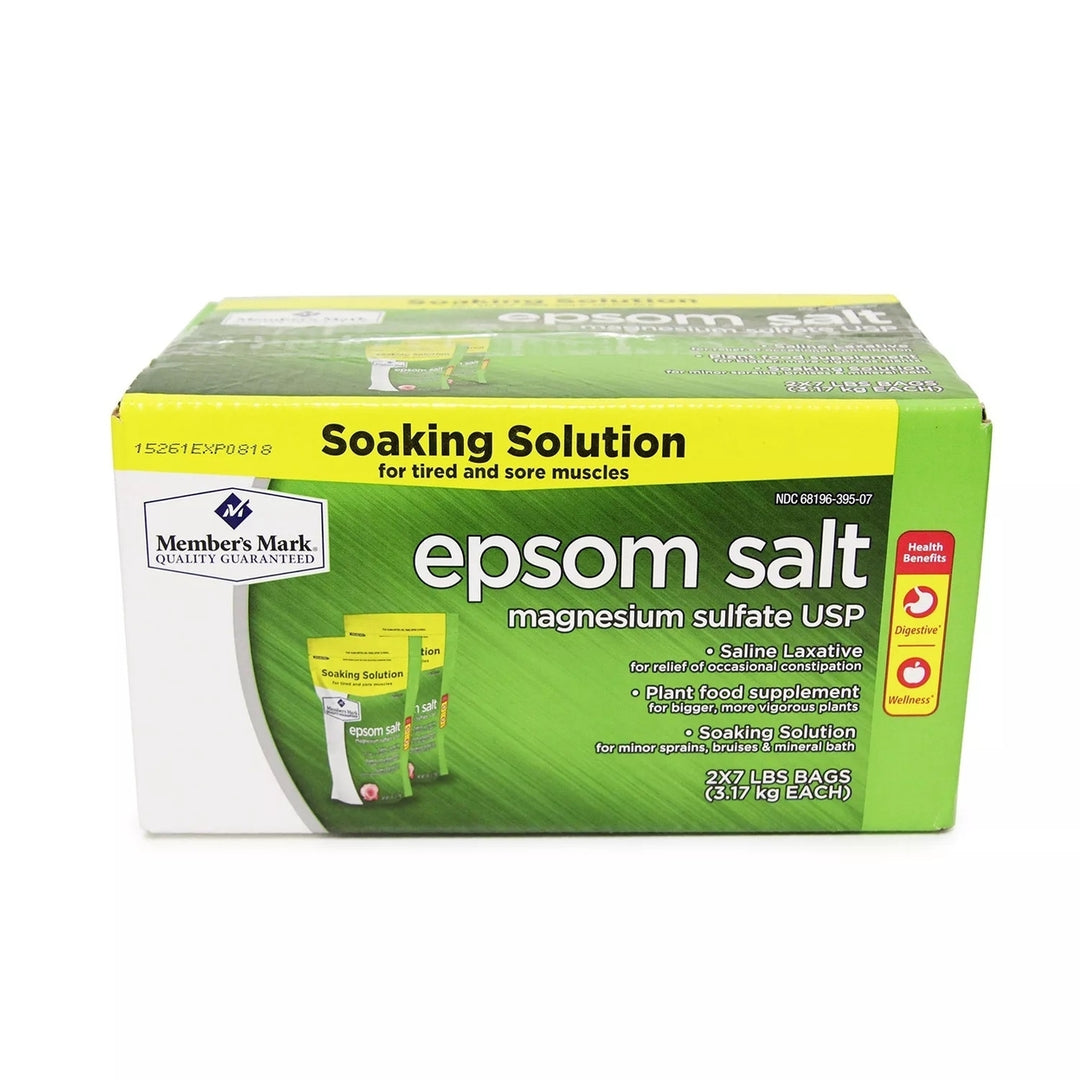 Members Mark Epsom Salt 7 Pounds (Pack of 2) Image 3