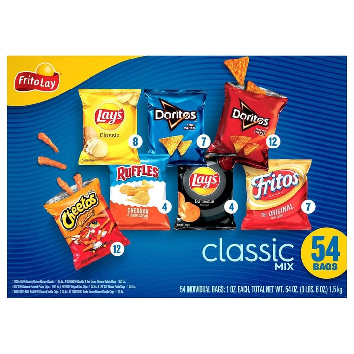 Frito Lay Classic Chips Variety 1 Ounce (54 Count) Image 2