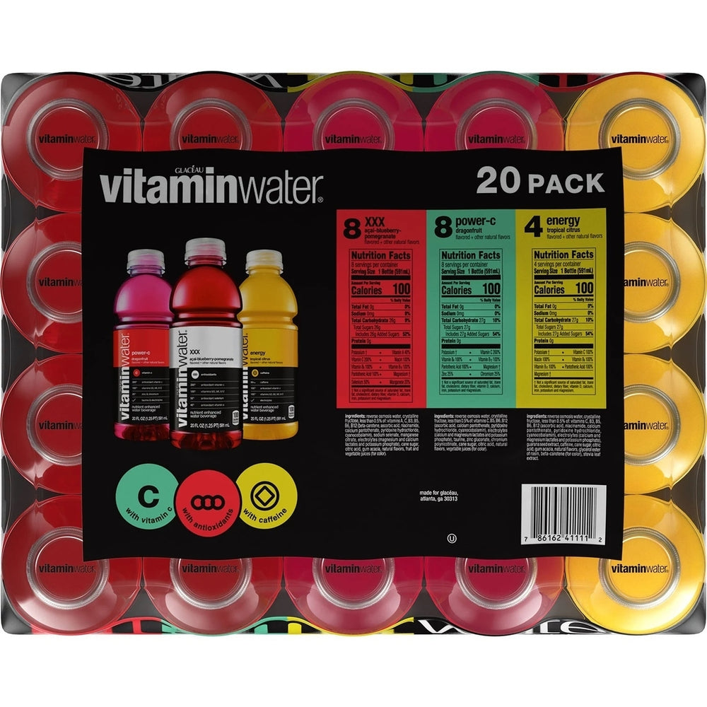 Glaceau Vitaminwater Variety Pack 20 Fluid Ounce (Pack of 20) Image 2