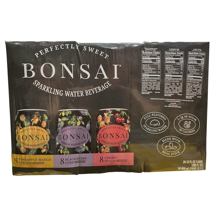 Bonsai Perfectly Sweet Sparkling Water Variety Pack12 Fluid Ounce (Pack of 24) Image 1