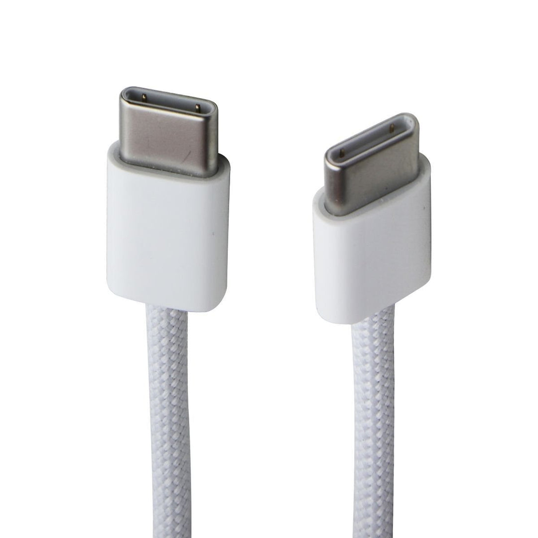 Apple Official 60W USB-C to USB-C Braided Charge Cable (1 meter/3.3-Ft) - White Image 1