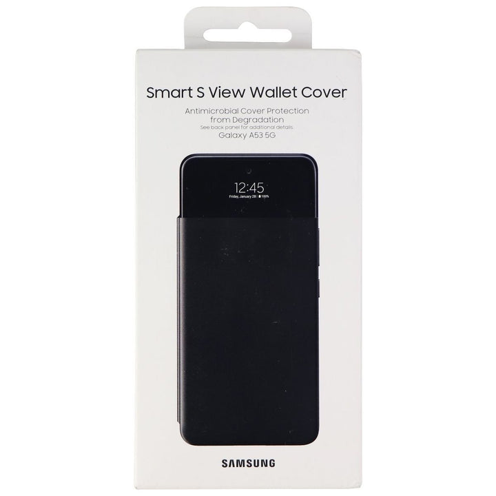 Samsung Smart S View Wallet Cover for Samsung Galaxy A53 5G - Black Image 4