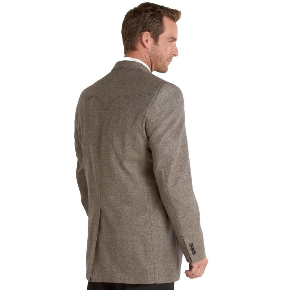 Circle S Western Sport Coat Mens Plano Donegal Button Front CC1032 Image 2