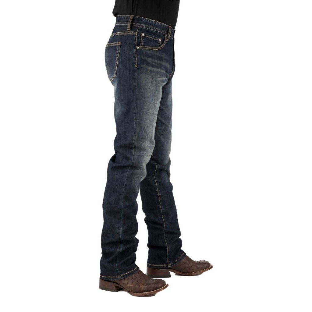 Stetson Western Jeans Mens Straight Low Rise Blue 11-004-1210-8001 BU Image 2