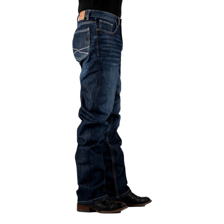 Stetson Western Denim Jeans Men 1520 Fit Dark Wash 11-004-1520-4072 BU Image 2