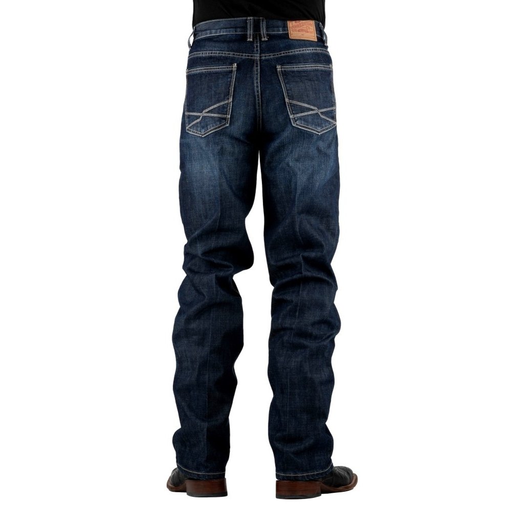 Stetson Western Denim Jeans Men 1520 Fit Dark Wash 11-004-1520-4072 BU Image 3