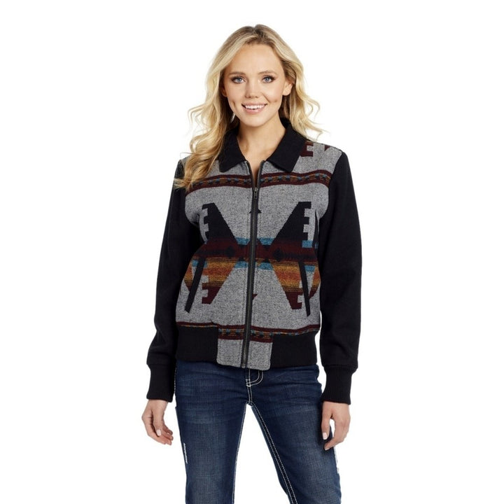 Cripple Creek Western Jacket Womens Navajo Zip Pockets CR15849 Image 4