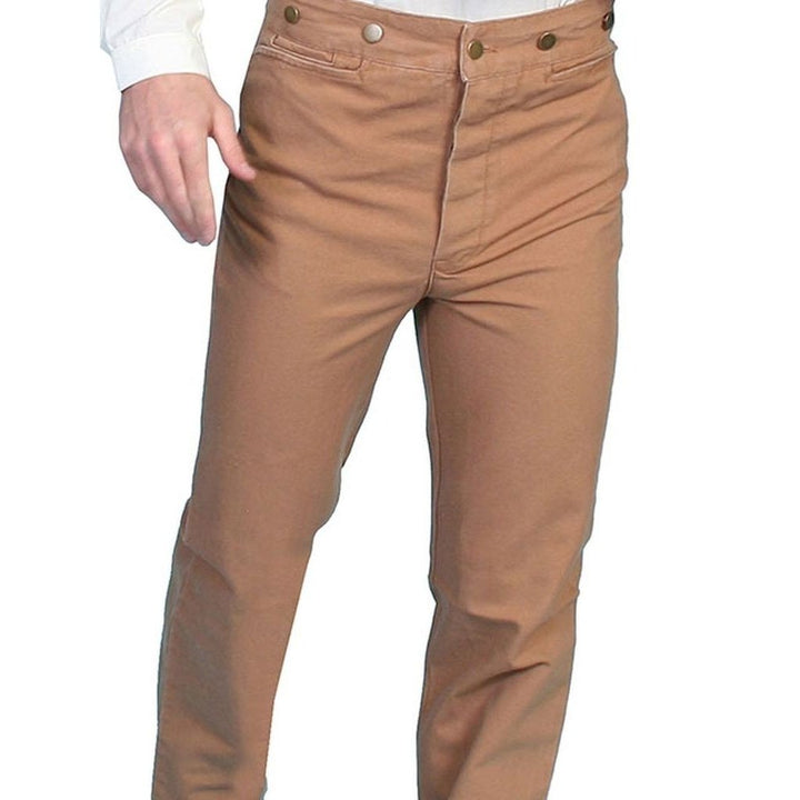 Scully Western Pants Mens Old West Rangewear Canvas Rugged F0_RW040 Image 1