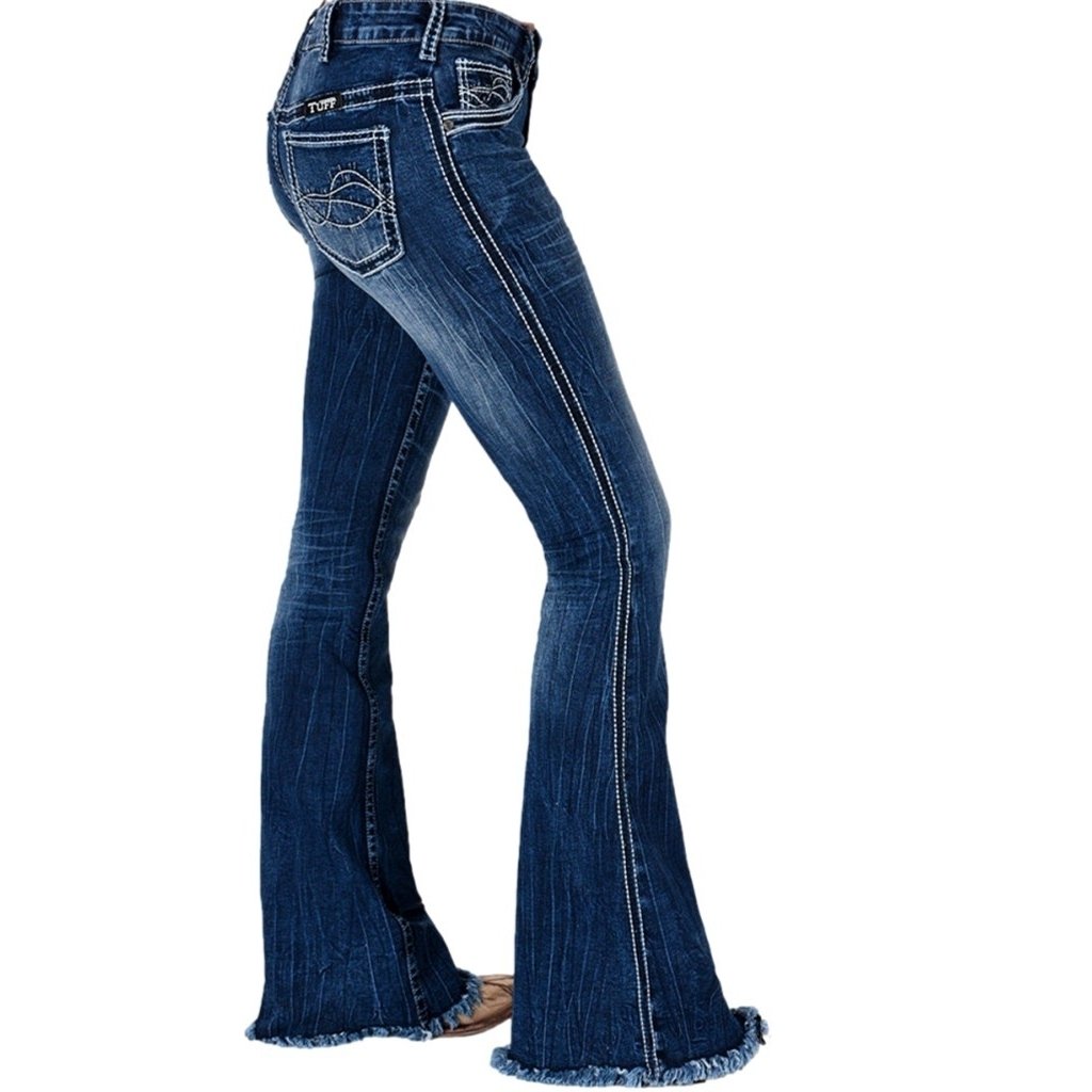 Cowgirl Tuff Western Jeans Womens Hurricane Trouser Button Med JHRCNE Image 2