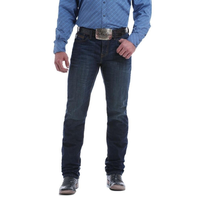 Cinch Western Denim Jeans Mens Jesse Slim Fit Dark Wash MB50738001 Image 1