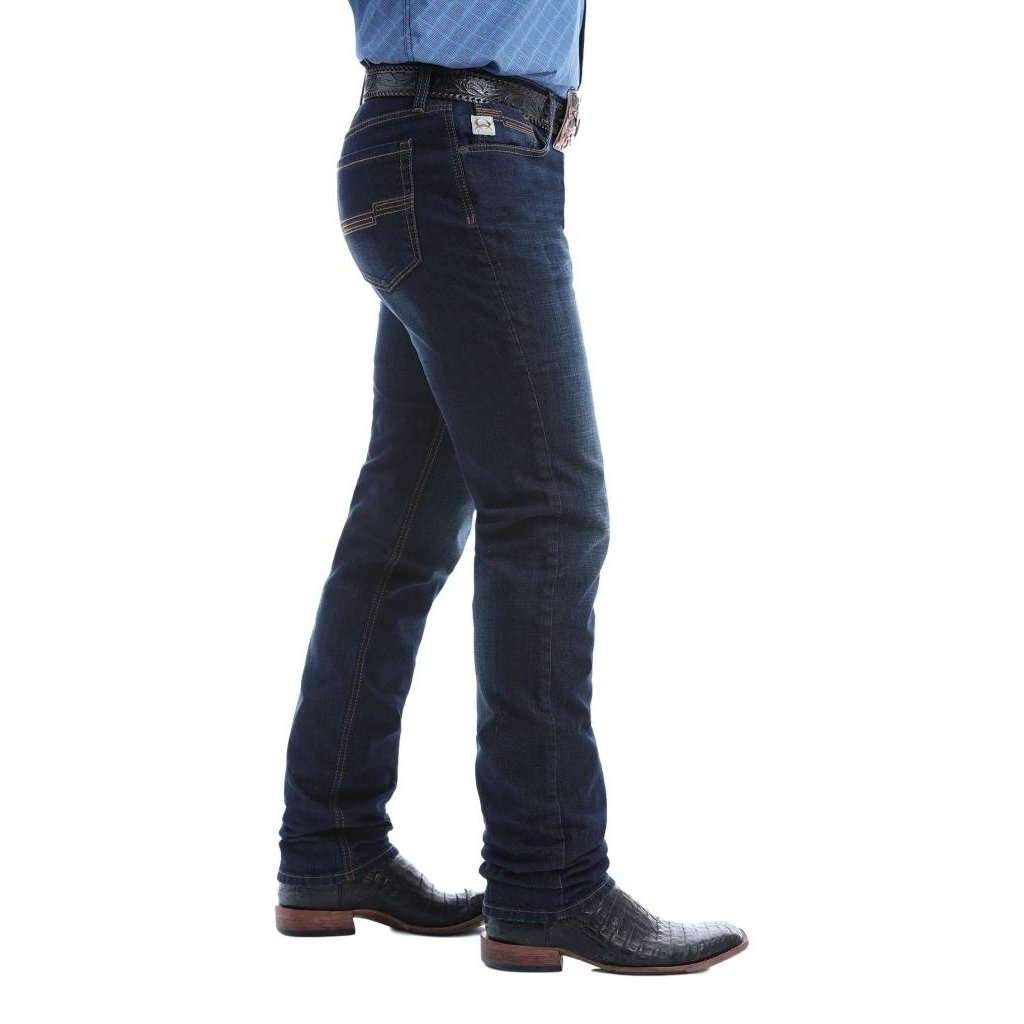 Cinch Western Denim Jeans Mens Jesse Slim Fit Dark Wash MB50738001 Image 2