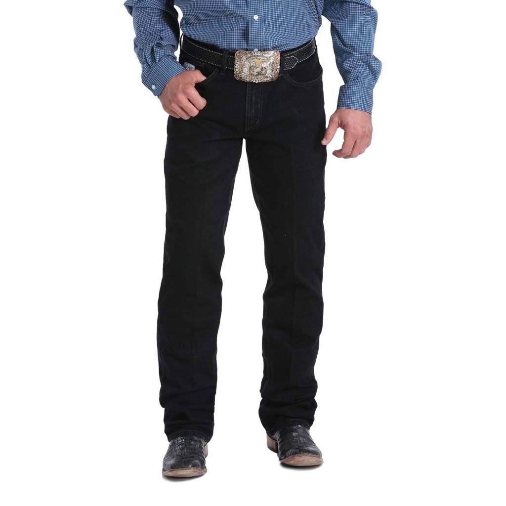 Cinch Western Jeans Mens Silver Label Straight Leg Black MB98034012 Image 1