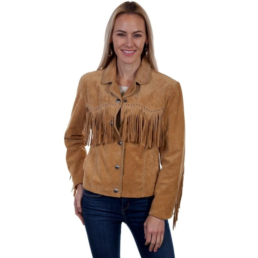 Scully Western Jacket Womens Snap Front Fringe Lined Easy Fit F0_L1016 Image 1