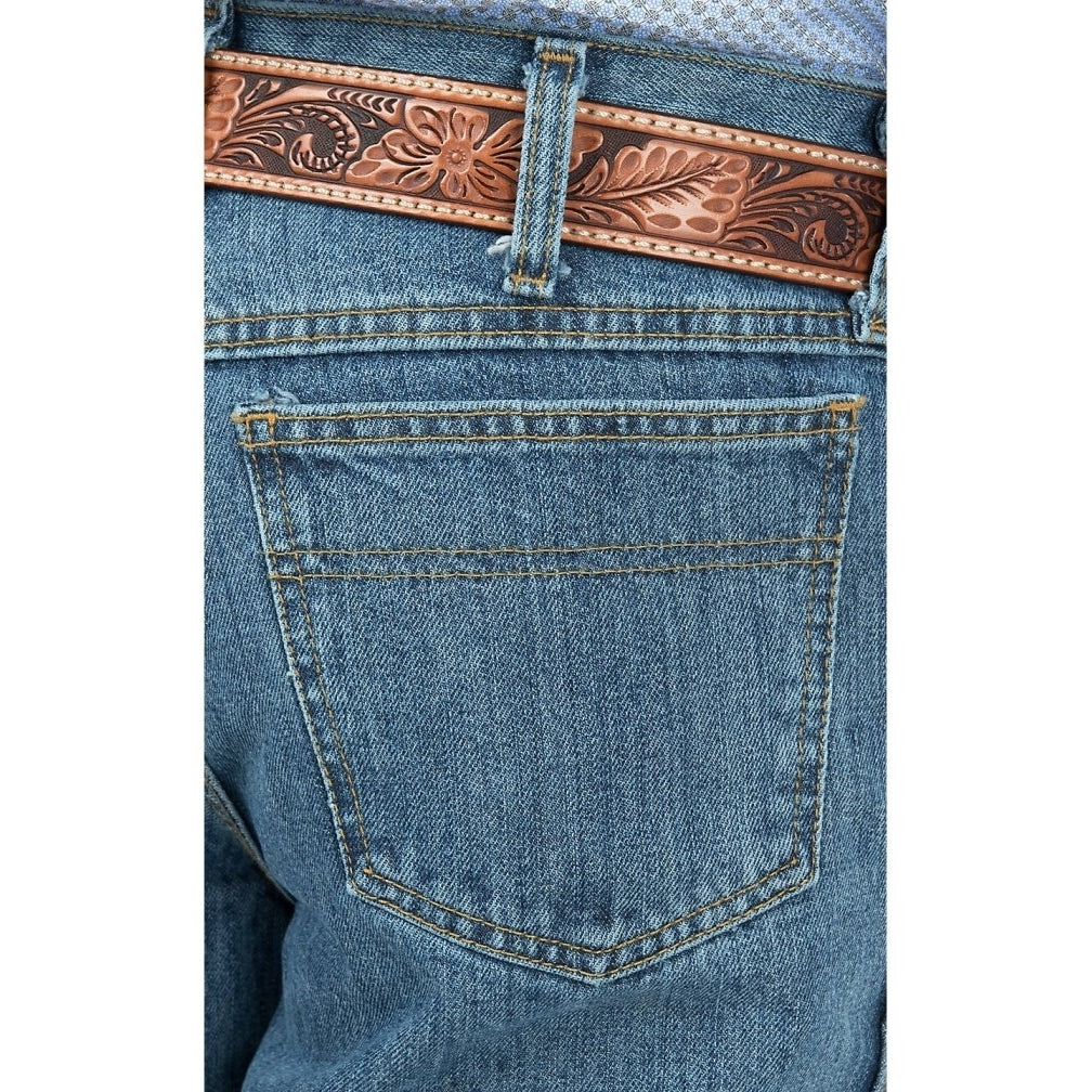 Cinch Western Denim Jeans Mens Bronze Label Slim Med Stone MB90532001 Image 3