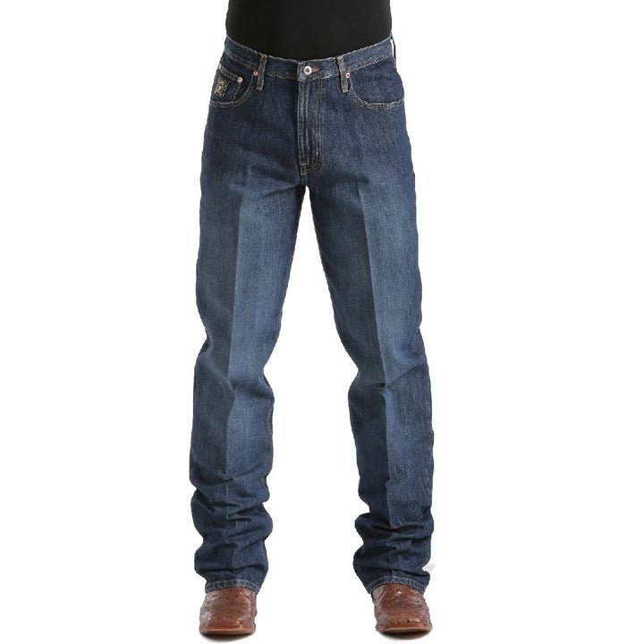 Cinch Western Denim Jeans Mens Black Label Low Dark Wash MB90633002 Image 1