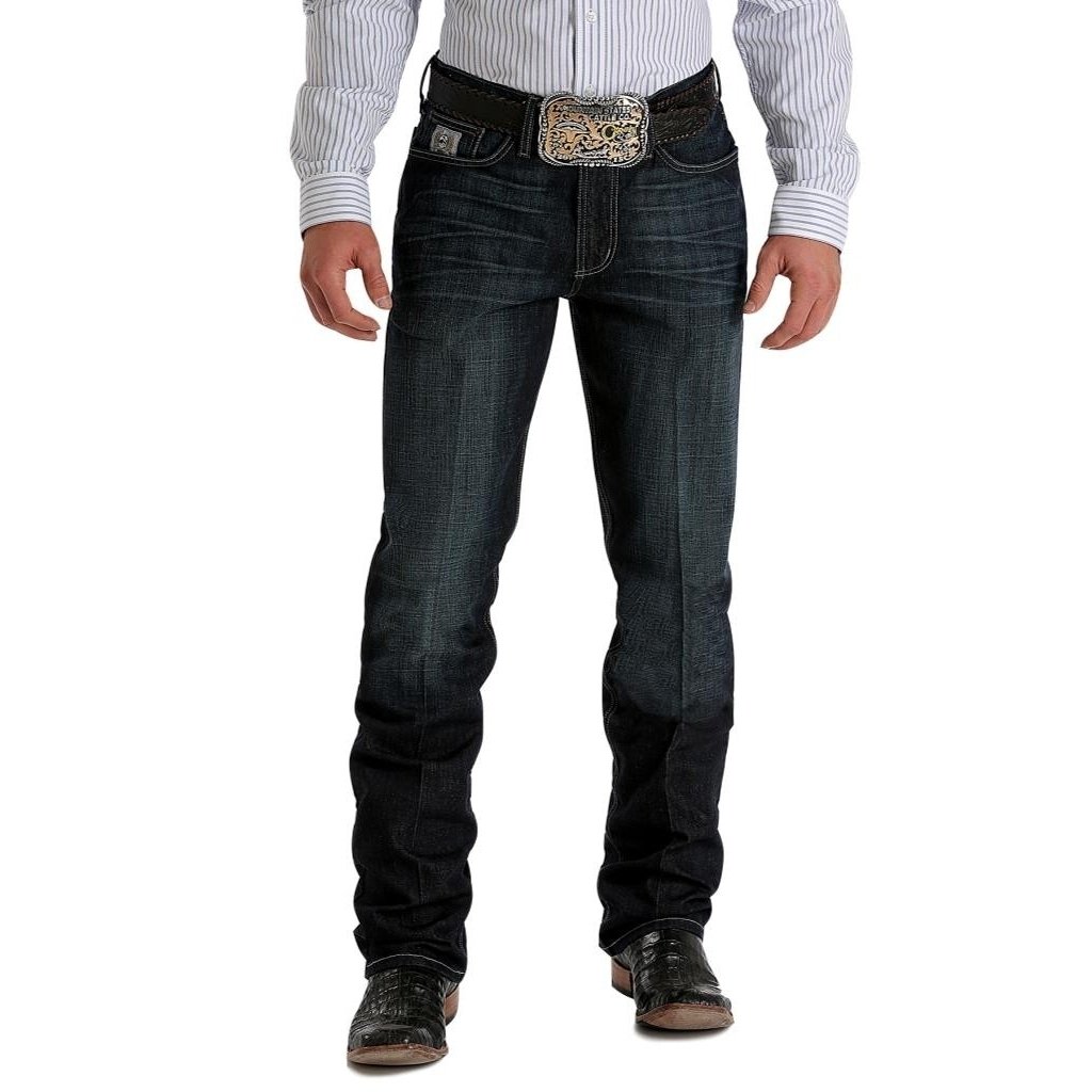 Cinch Western Denim Jean Mens Silver Label Performance Dark MB98034007 Image 1