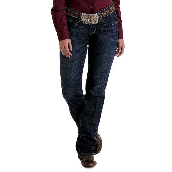 Cinch Western Denim Jeans Womens Ada Relaxed Bootcut Dark MJ80252072 Image 1