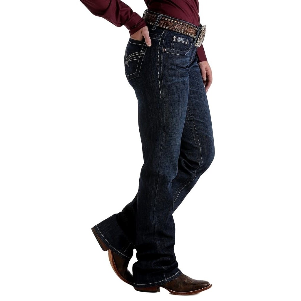 Cinch Western Denim Jeans Womens Ada Relaxed Bootcut Dark MJ80252072 Image 2