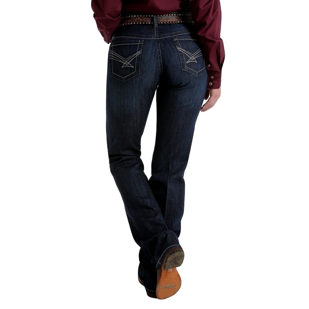 Cinch Western Denim Jeans Womens Ada Relaxed Bootcut Dark MJ80252072 Image 3