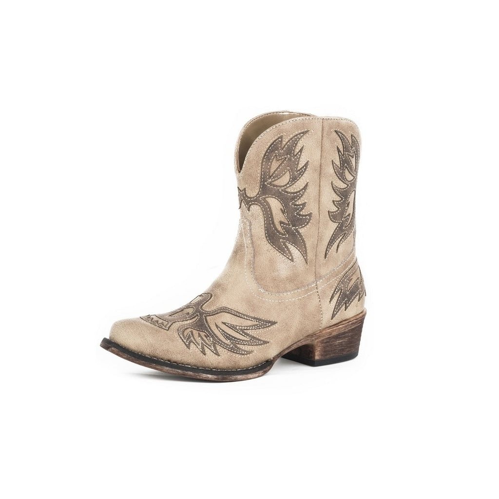 Roper Western Boots Womens Snip Toe Amelia Tan 09-021-1567-2428 TA Image 1