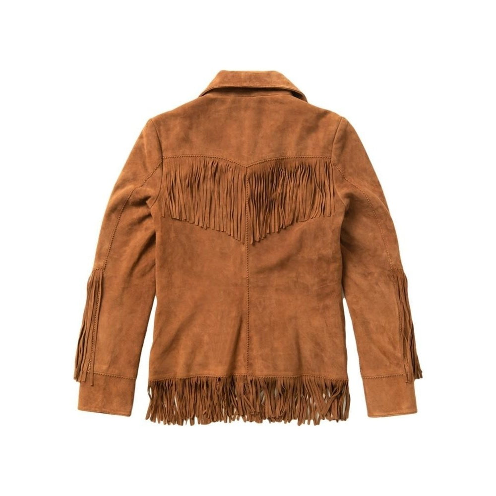 Stetson Western Jacket Womens Suede Fringe Brown 11-098-0539-0048 BR Image 2