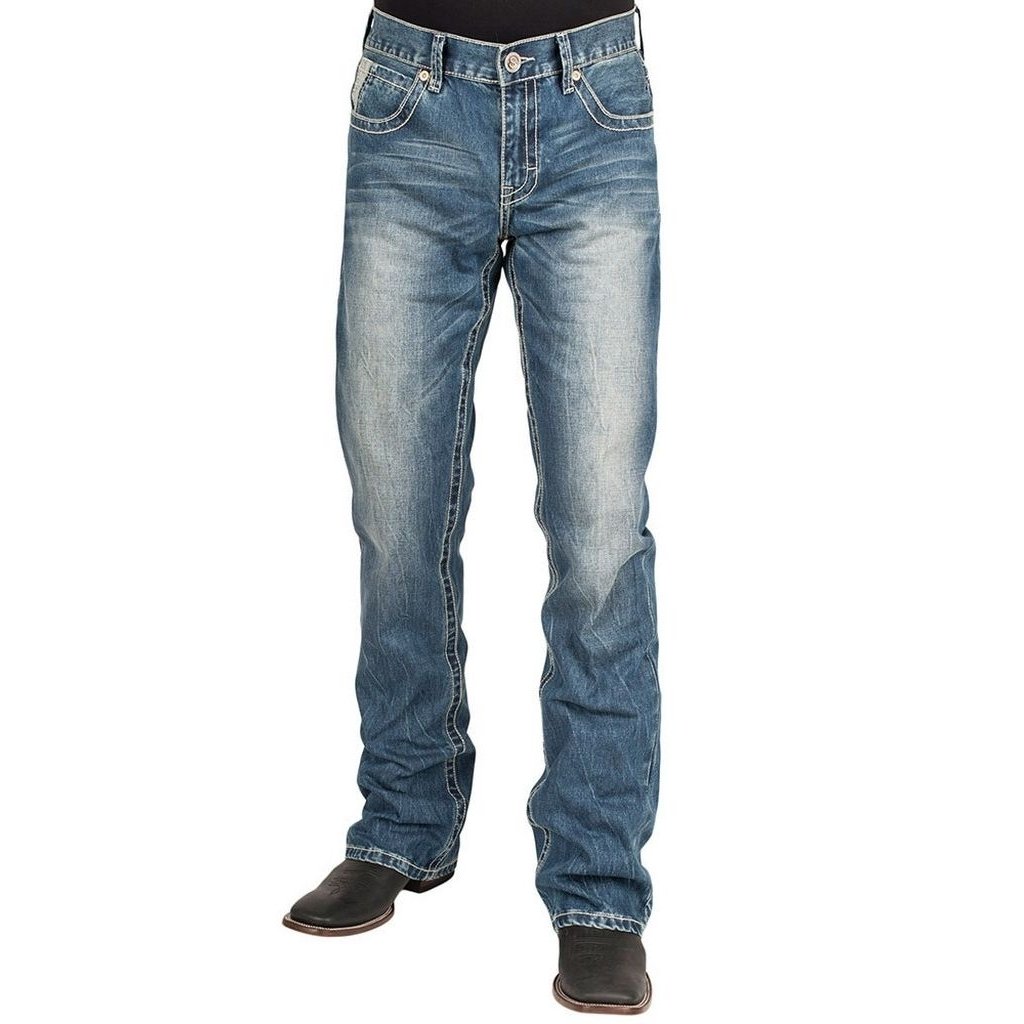 Stetson Western Denim Jeans Mens 1014 Fit Light 11-004-1014-4016 BU Image 1