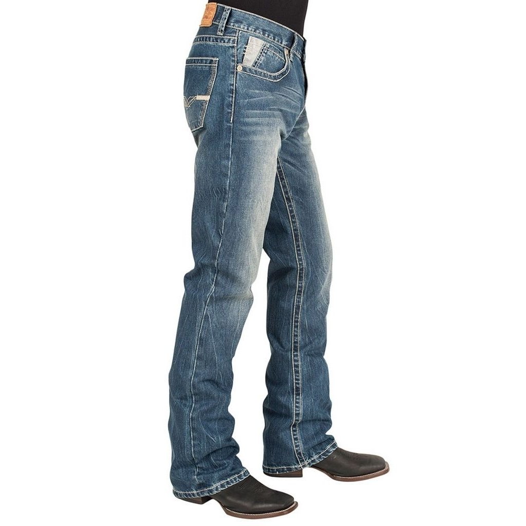 Stetson Western Denim Jeans Mens 1014 Fit Light 11-004-1014-4016 BU Image 2