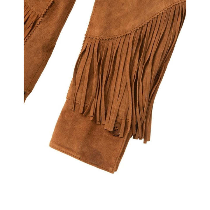 Stetson Western Jacket Womens Suede Fringe Brown 11-098-0539-0048 BR Image 4