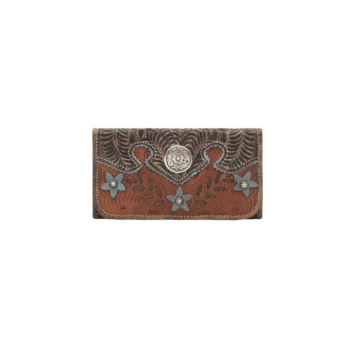 American West Western Wallet Womens Desert Wildflower Brown 5683282 Image 1