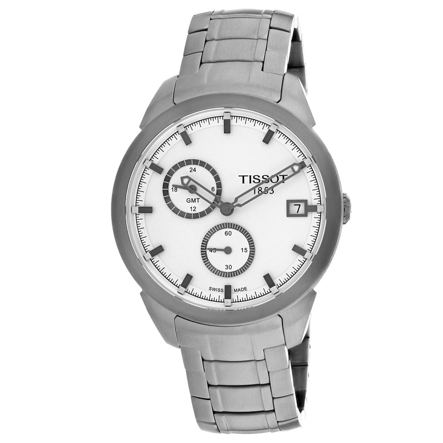 Tissot Mens Titanium Watch T0694394403100 White Dial Quartz Water Resistant 100m Image 1