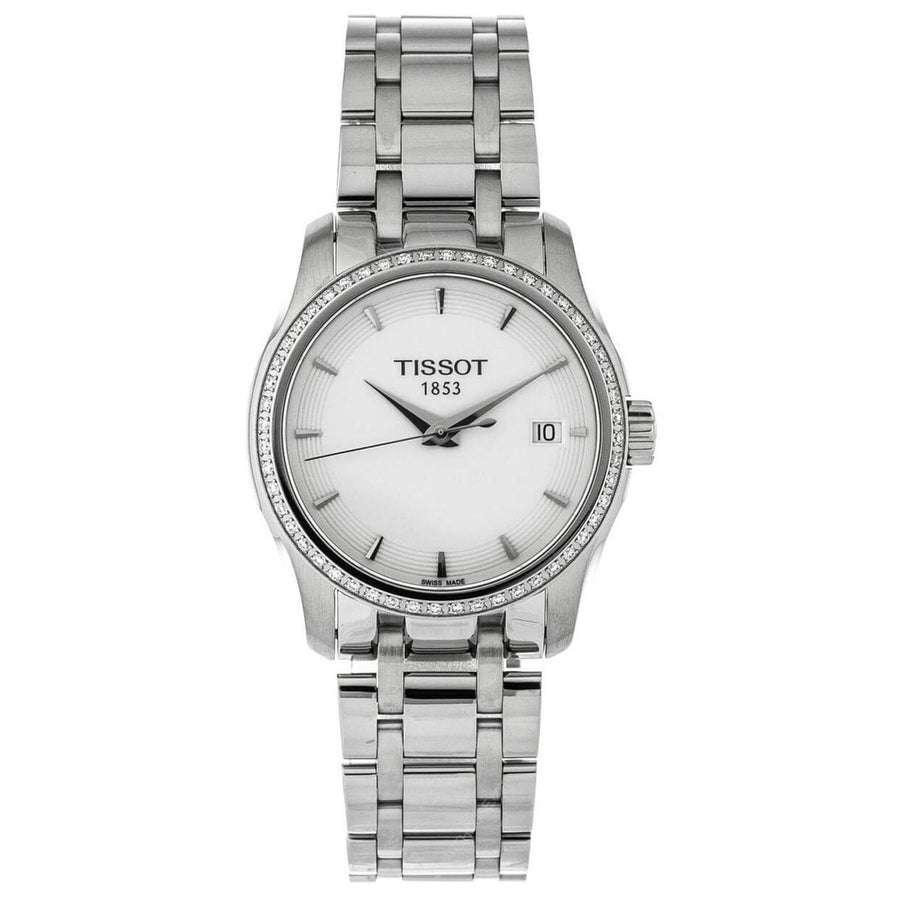 Tissot T-Trend Couturier Womens White Dial Stainless Steel Quartz Watch T0352106101100 Image 1