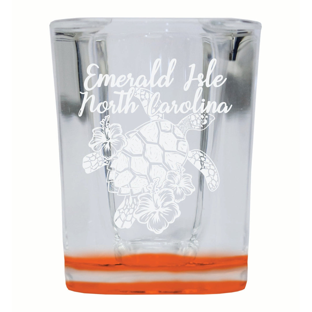 Emerald Isle North Carolina Souvenir 2 Ounce Engraved Shot Glass Square Image 4