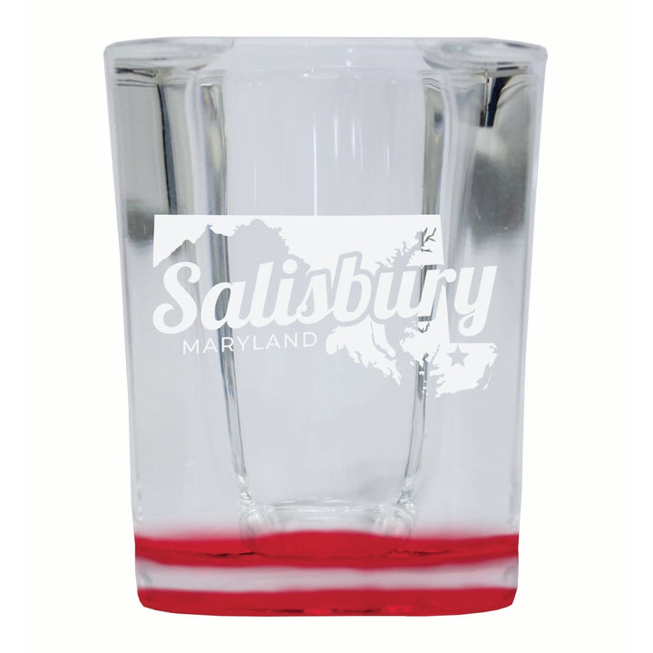 Salisbury Maryland Souvenir 2 Ounce Engraved Shot Glass Square Image 1