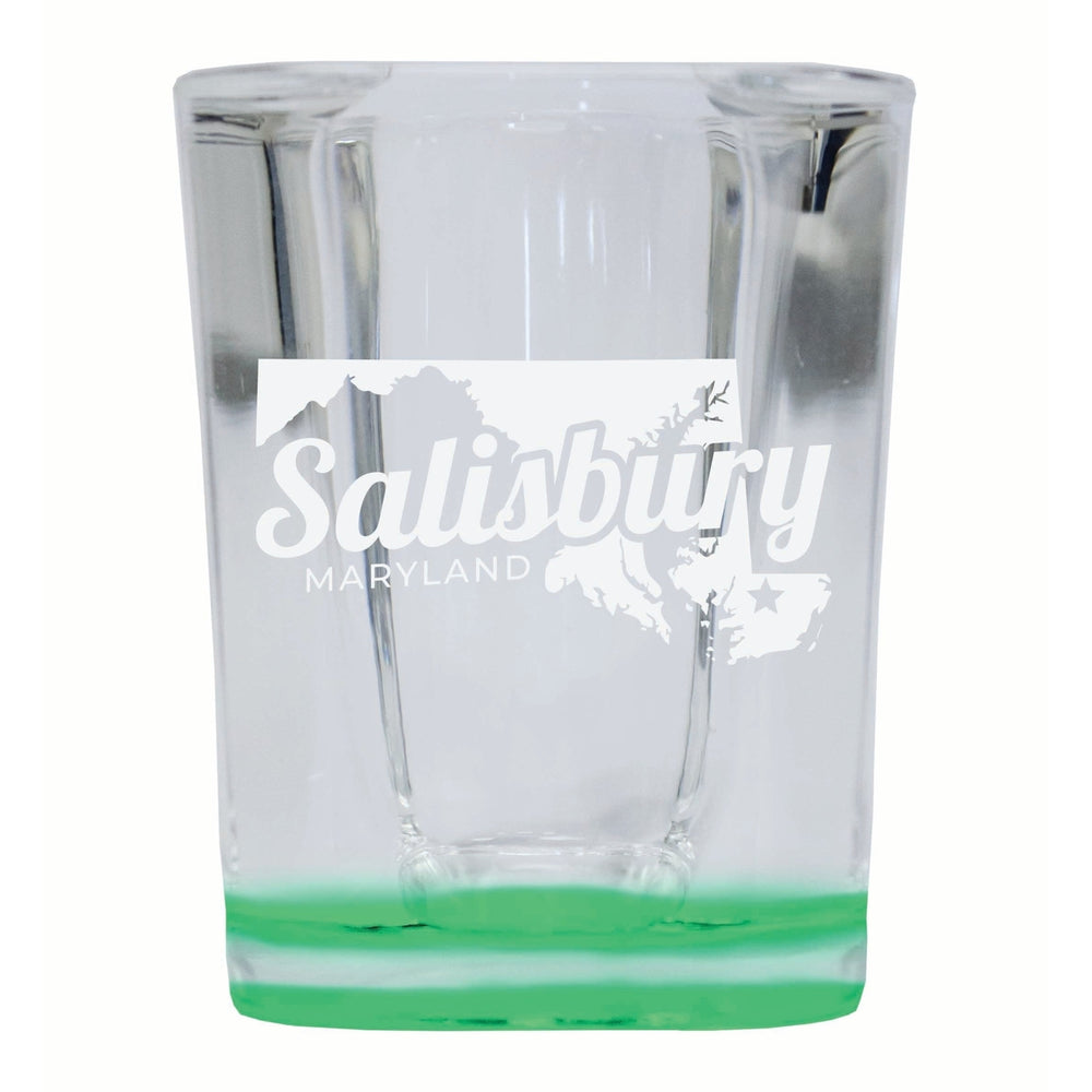 Salisbury Maryland Souvenir 2 Ounce Engraved Shot Glass Square Image 2