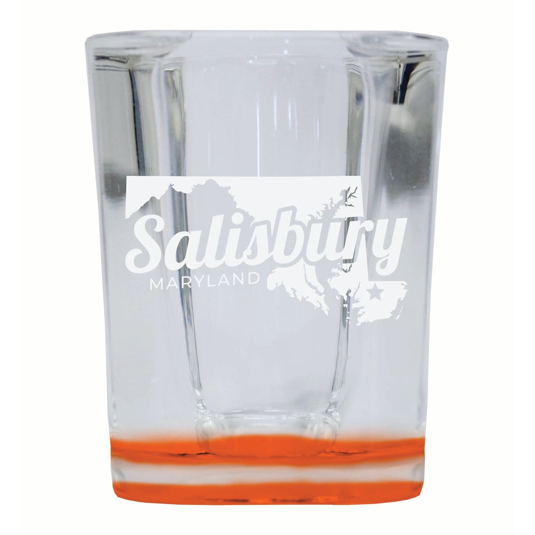 Salisbury Maryland Souvenir 2 Ounce Engraved Shot Glass Square Image 3