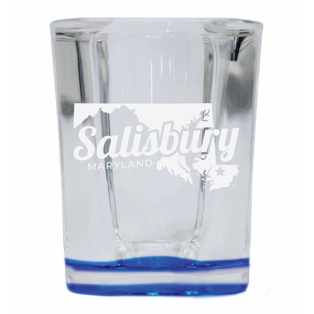 Salisbury Maryland Souvenir 2 Ounce Engraved Shot Glass Square Image 4