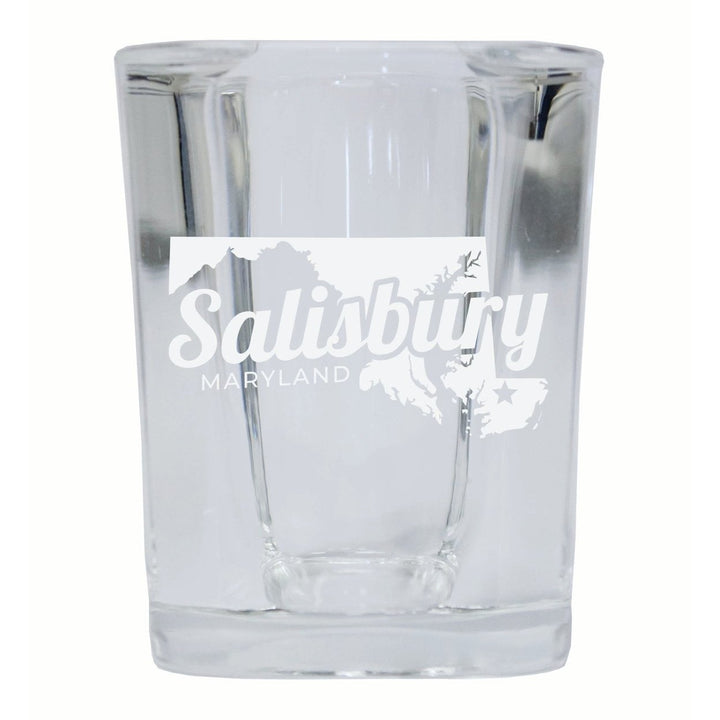 Salisbury Maryland Souvenir 2 Ounce Engraved Shot Glass Square Image 4