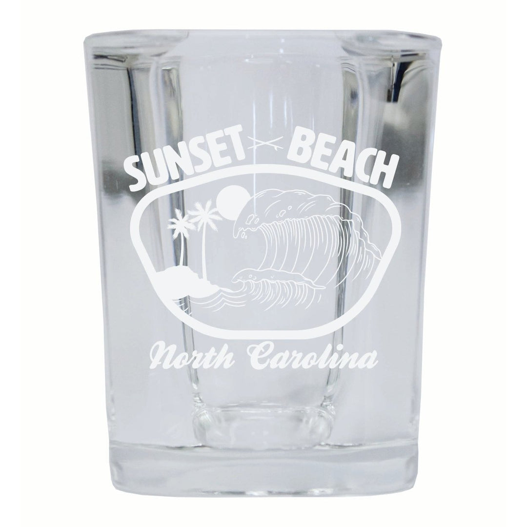 Sunset Beach North Carolina Souvenir 2 Ounce Engraved Shot Glass Square Image 4