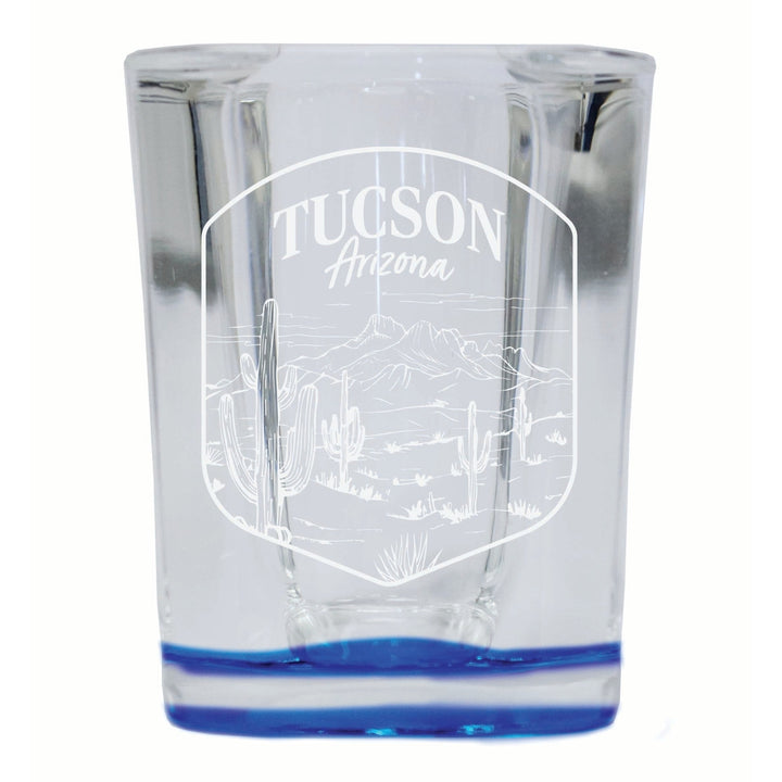 Tucson Arizona Souvenir 2 Ounce Engraved Shot Glass Square Image 3