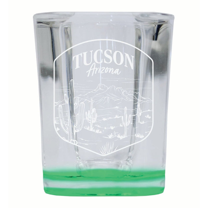 Tucson Arizona Souvenir 2 Ounce Engraved Shot Glass Square Image 4