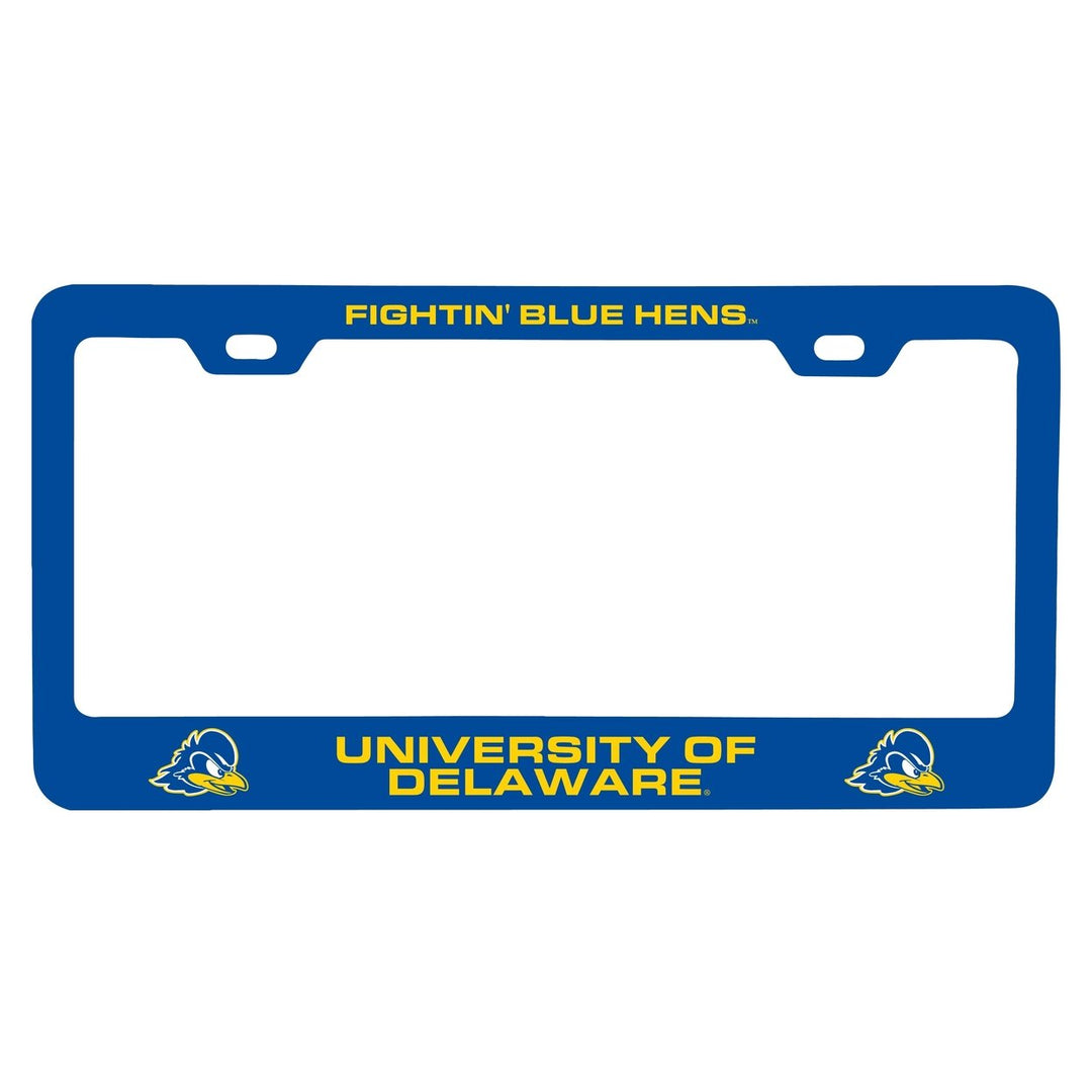 NCAA Delaware Blue Hens License Plate Frame - Colorful Heavy Gauge Metal Officially Licensed Image 1